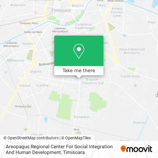 Areopagus Regional Center For Social Integration And Human Development map
