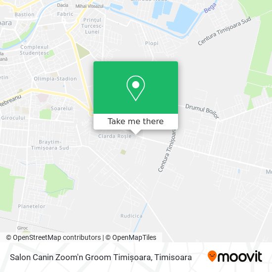 Salon Canin Zoom'n Groom Timișoara map