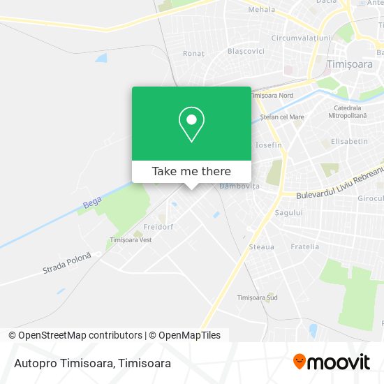 Autopro Timisoara map