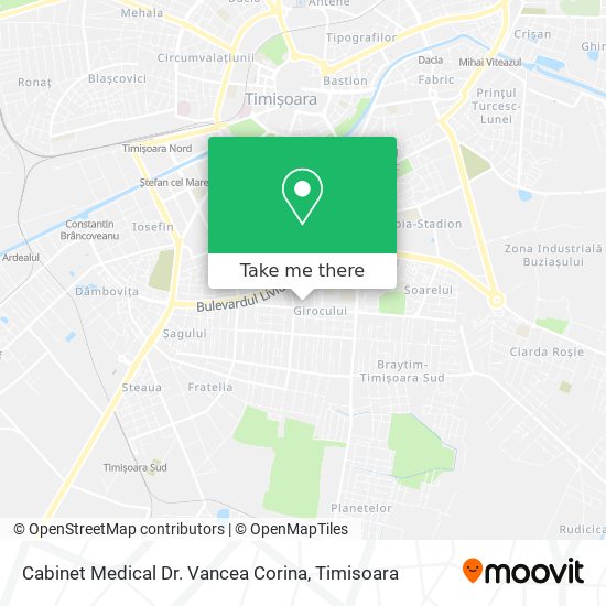 Cabinet Medical Dr. Vancea Corina map