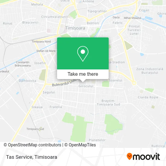Tas Service map