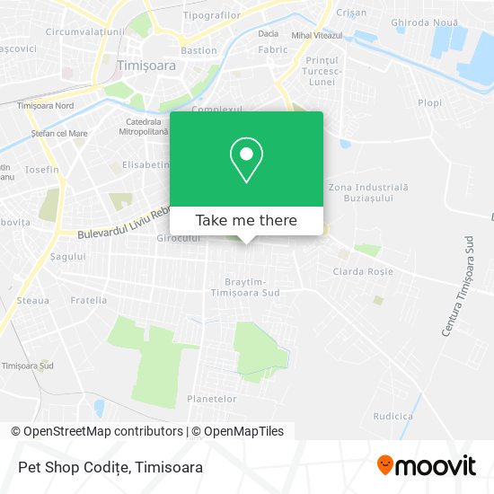 Pet Shop Codițe map