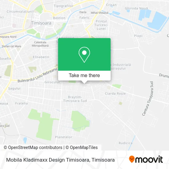 Mobila Kladimaxx Design Timisoara map
