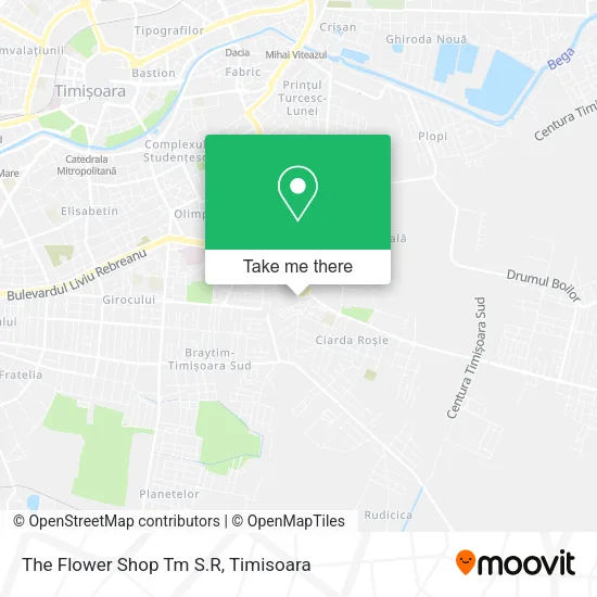 The Flower Shop Tm S.R map