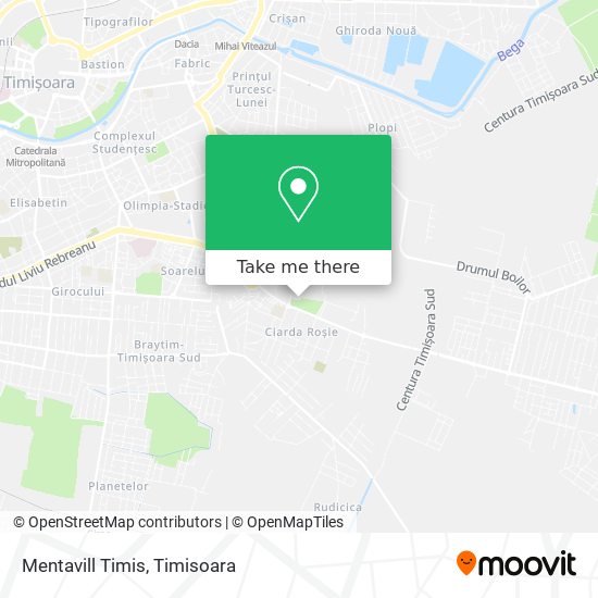 Mentavill Timis map