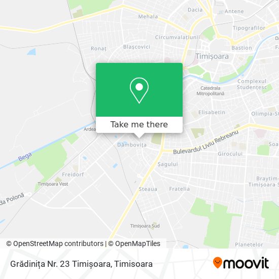 Grădinița Nr. 23 Timișoara map