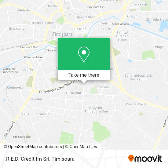 R.E.D. Credit Ifn Srl map