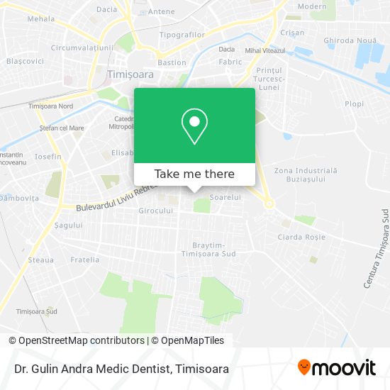Dr. Gulin Andra Medic Dentist map