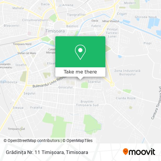 Grădinița Nr. 11 Timișoara map