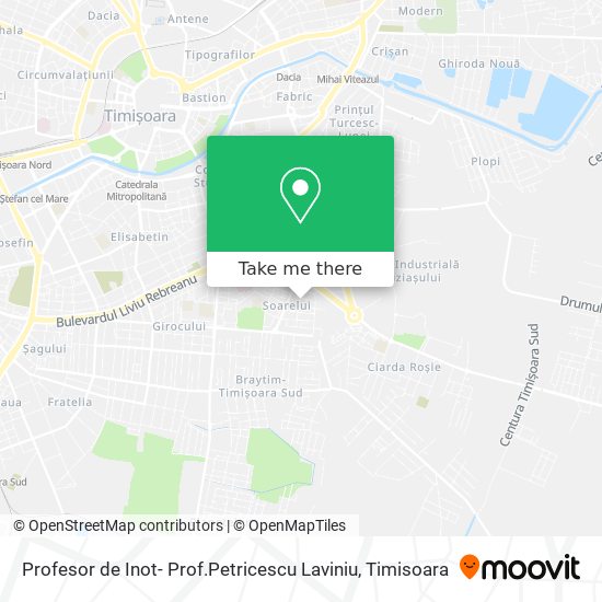 Profesor de Inot- Prof.Petricescu Laviniu map