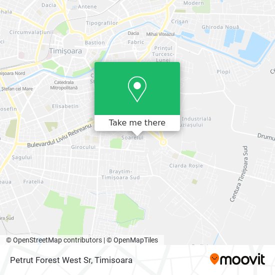 Petrut Forest West Sr map