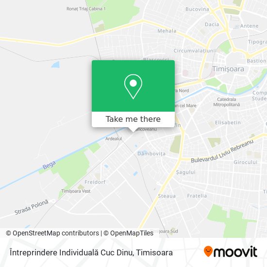 Întreprindere Individuală Cuc Dinu map