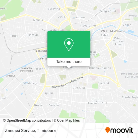 Zanussi Service map