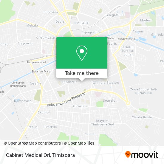 Cabinet Medical Orl map