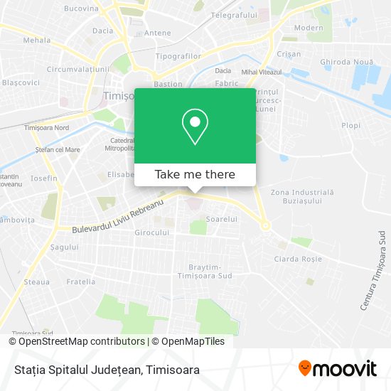 Stația Spitalul Județean map