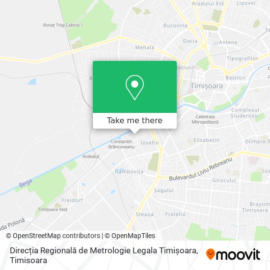 Direcția Regională de Metrologie Legala Timișoara map