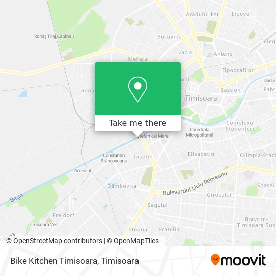 Bike Kitchen Timisoara map