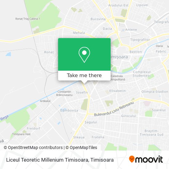 Liceul Teoretic Millenium Timisoara map