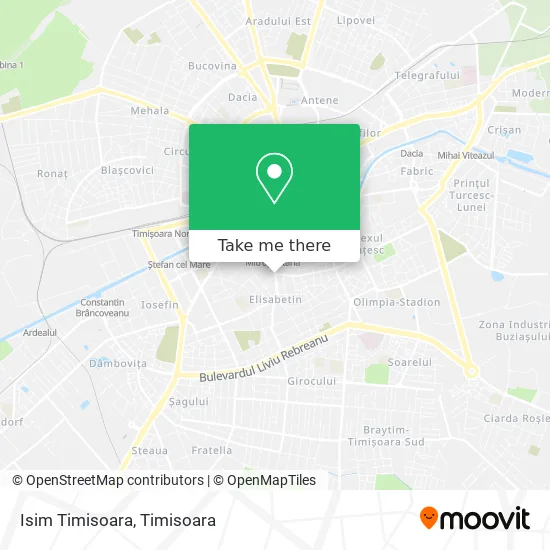 Isim Timisoara map