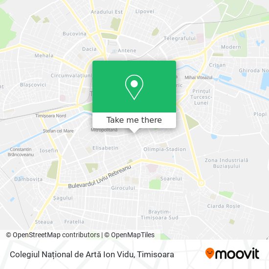 Colegiul Național de Artă Ion Vidu map