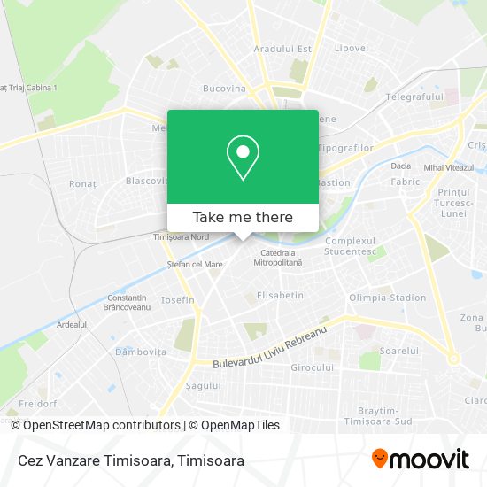 Cez Vanzare Timisoara map