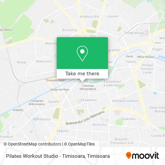 Pilates Workout Studio - Timisoara map