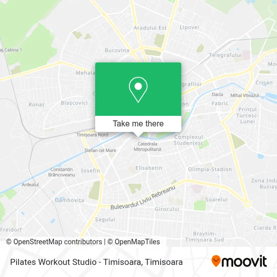 Pilates Workout Studio - Timisoara map