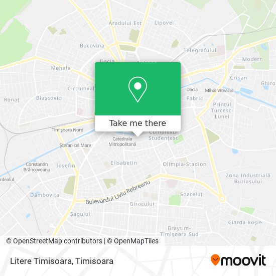 Litere Timisoara map