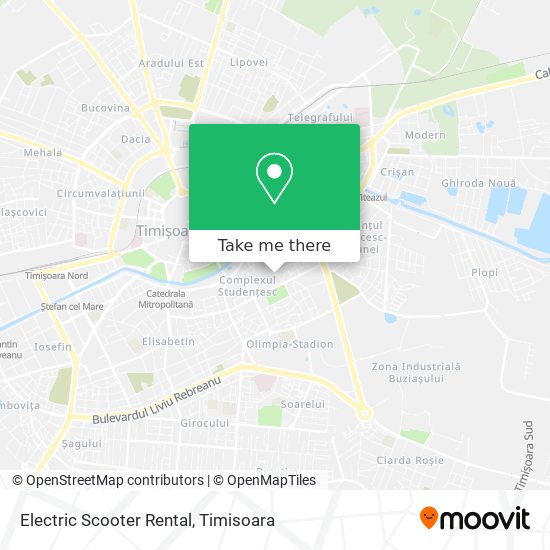 Electric Scooter Rental map