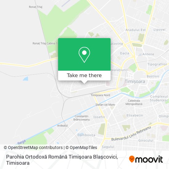 Parohia Ortodoxă Română Timişoara Blaşcovici map