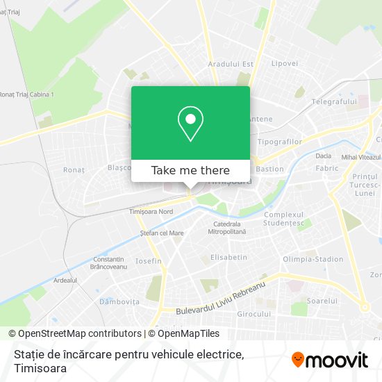 Stație de încărcare pentru vehicule electrice map