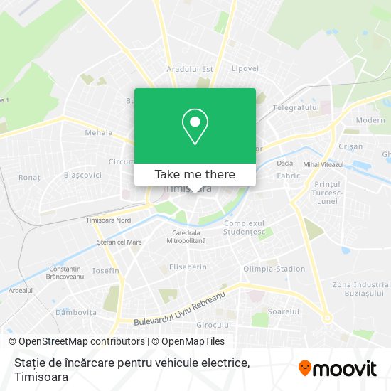 Stație de încărcare pentru vehicule electrice map