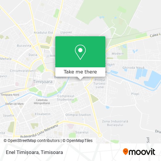 Enel Timișoara map