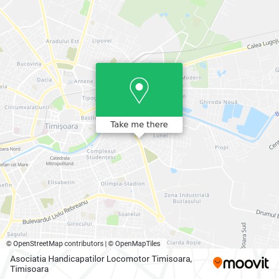Asociatia Handicapatilor Locomotor Timisoara map