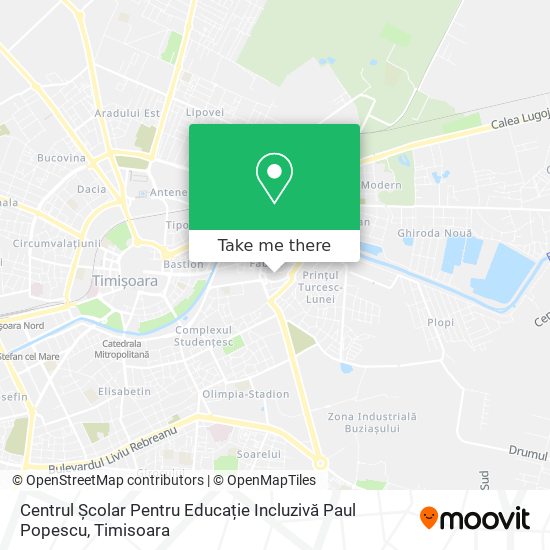 Centrul Școlar Pentru Educație Incluzivă Paul Popescu map