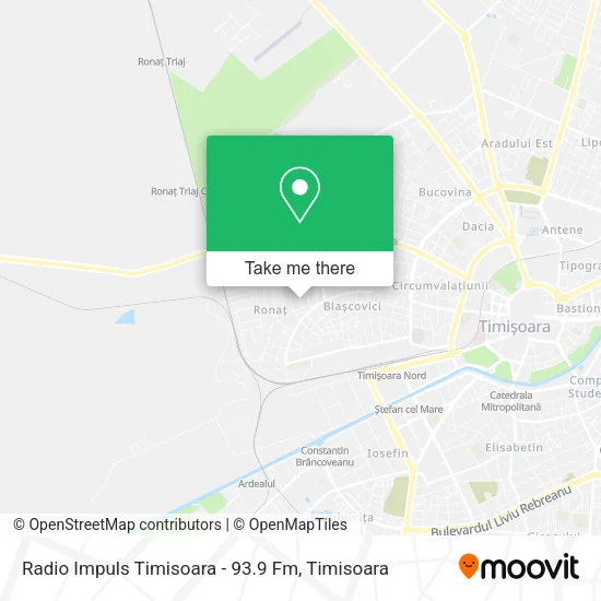 Radio Impuls Timisoara - 93.9 Fm map