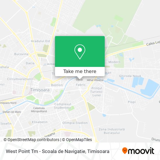 West Point Tm - Scoala de Navigatie map
