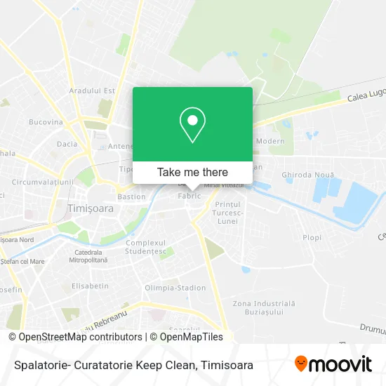 Spalatorie- Curatatorie Keep Clean map