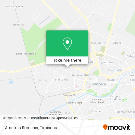 Ametras Romania map