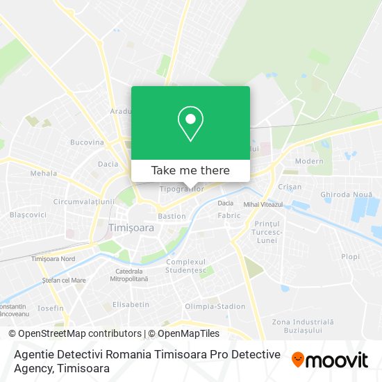 Agentie Detectivi Romania Timisoara Pro Detective Agency map