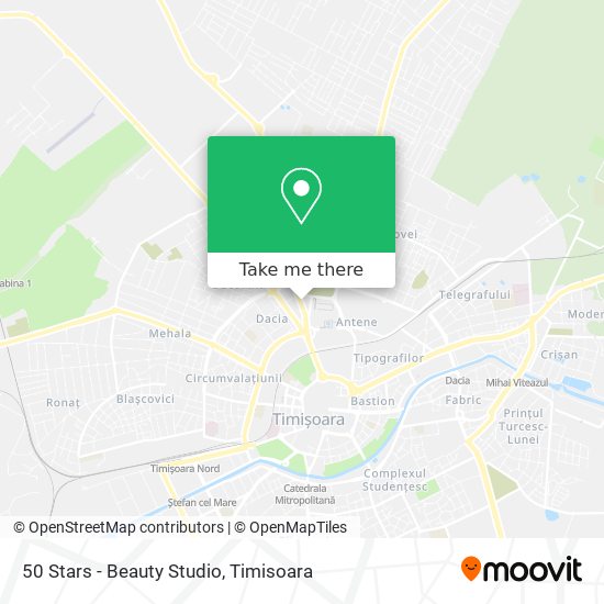 50 Stars - Beauty Studio map