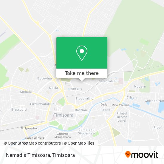 Nemadis Timisoara map