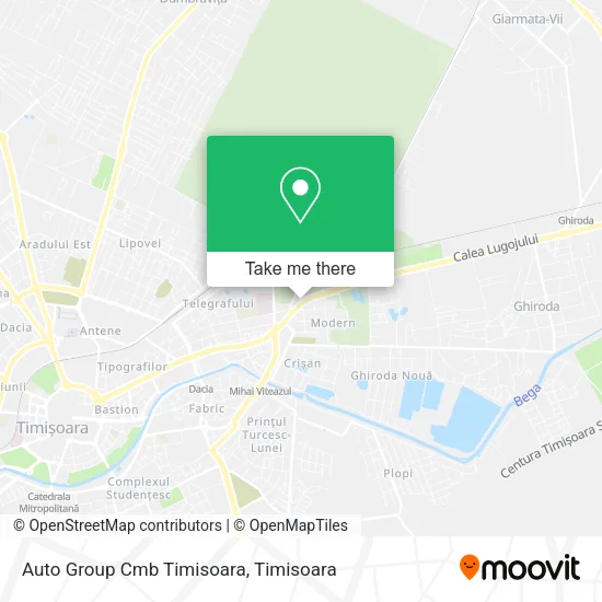 Auto Group Cmb Timisoara map