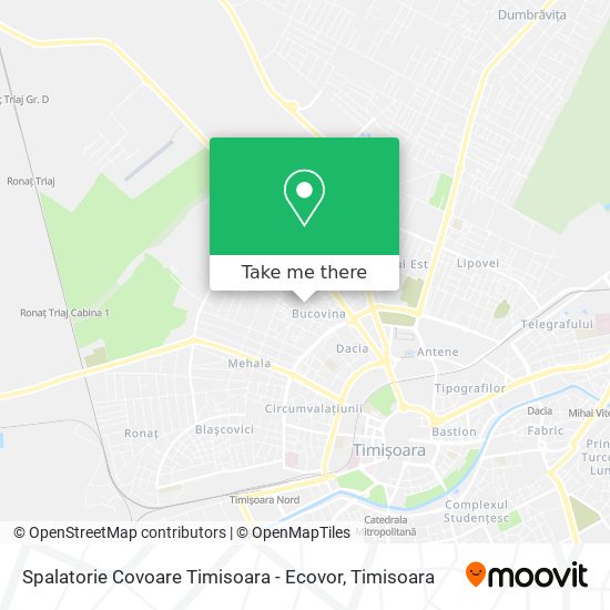 Spalatorie Covoare Timisoara - Ecovor map