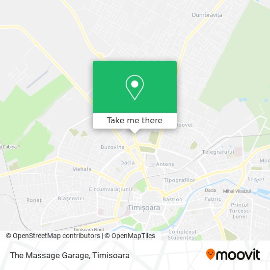 The Massage Garage map