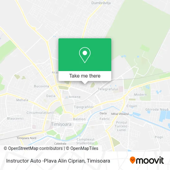 Instructor Auto -Plava Alin Ciprian map
