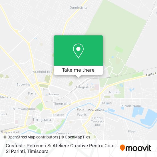 Crisfest - Petreceri Si Ateliere Creative Pentru Copii Si Parinti map