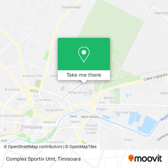 Complex Sportiv Umt map