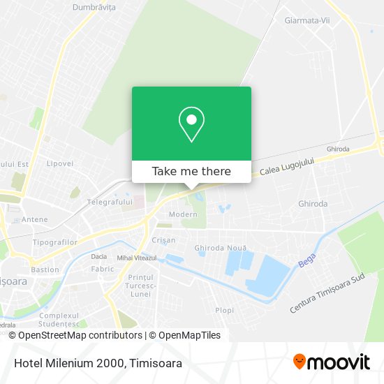 Hotel Milenium 2000 map