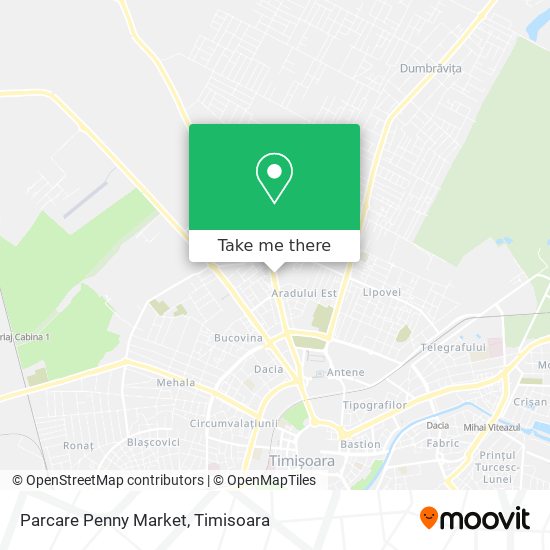 Parcare Penny Market map